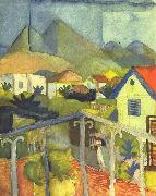 August Macke St. Germain bei Tunis oil painting reproduction